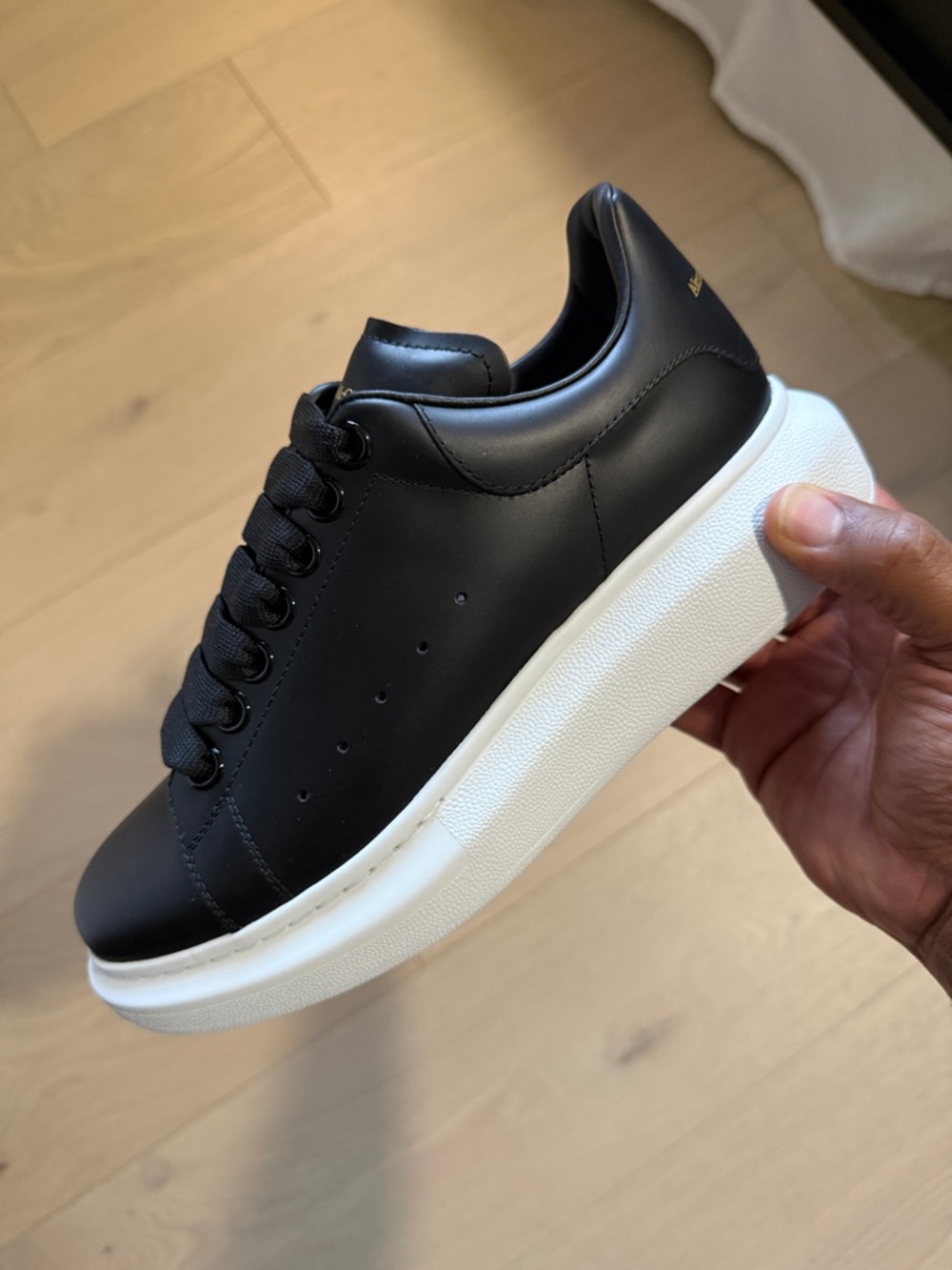 Alexander McQueen Oversized Black White Sole Sneakers - EU37 - AUTHENTIC!